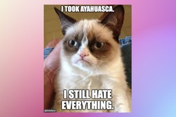 I took ayahuasca and I still hate everything