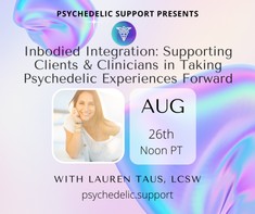 Lauren Taus psychedelic integration