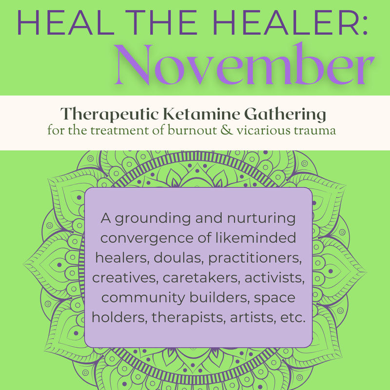 Heal the Healer: Therapeutic Ketamine and Creative Arts Group is a community on Psychedelic.Support