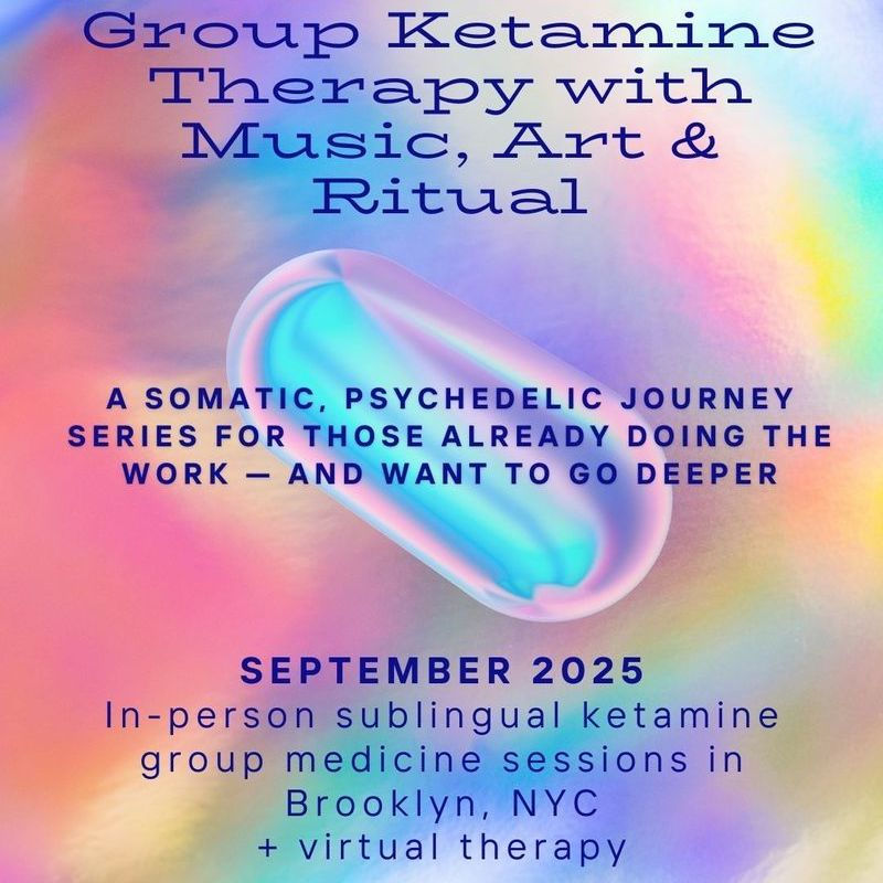 Resonance- KAP Group in NYC (Ketamine Assisted Psychotherapy) is a community on Psychedelic.Support